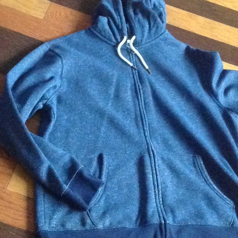Sonoma zip hoodie navy/white flecks XL pockets